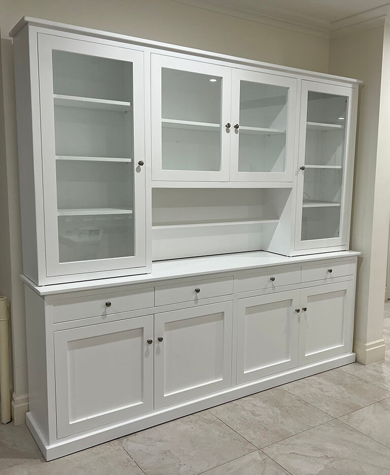 White Buffet and Hutch