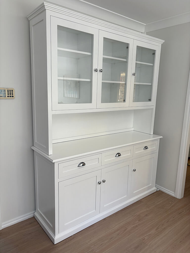 White Buffet and Hutch