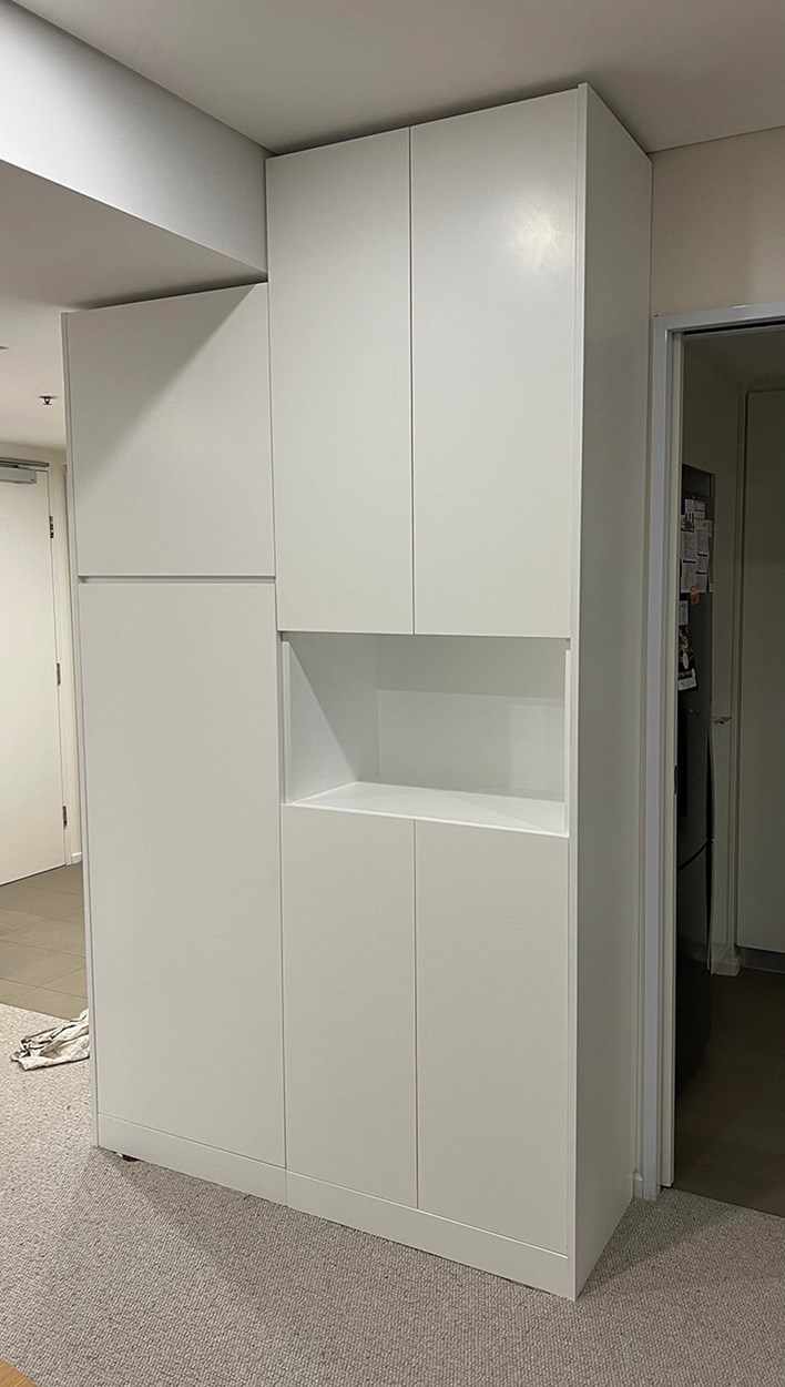 White Wall Unit
