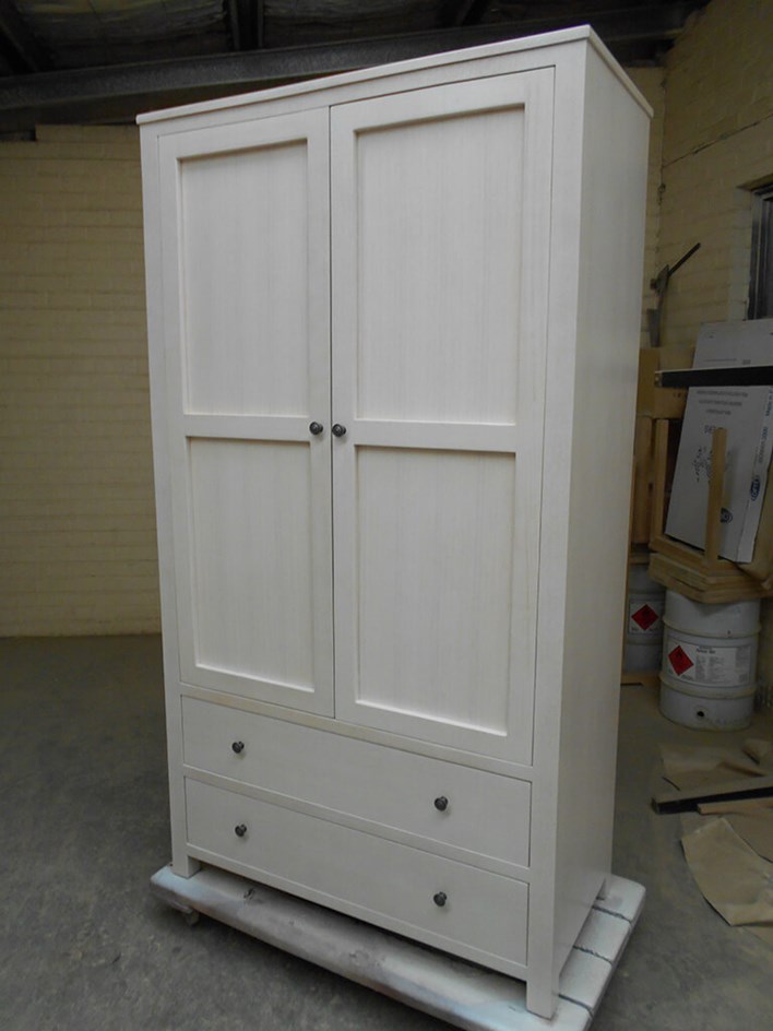 White Wash Wardrobe